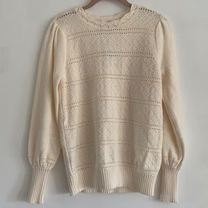 NWT LOFT Cream Sweater, small